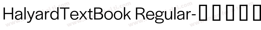 HalyardTextBook Regular字体转换